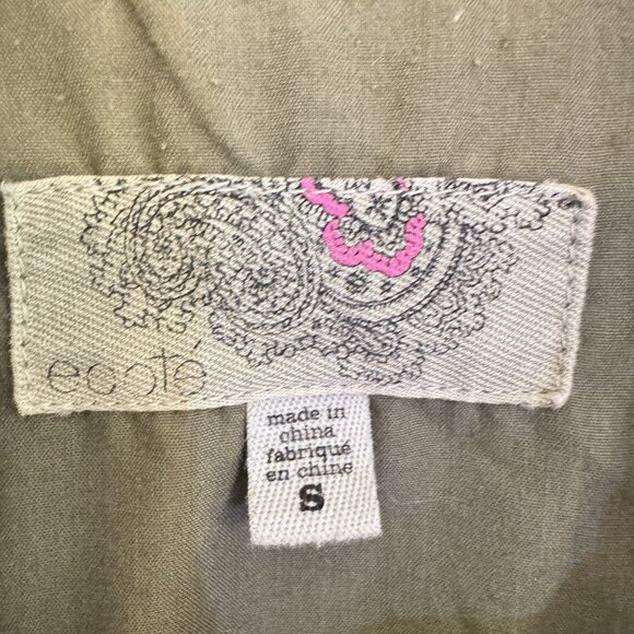 Ecoté Urban Outfitters Women's Green Utility Jacket Size S - Picture 5 of 11